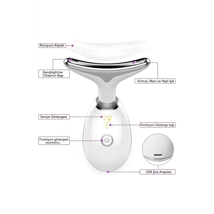 Yüz Ve Boyun Kırşıklık Giderici Ems Güzellik Cihazı ( Gıdık,sarkma,kırışıklık)