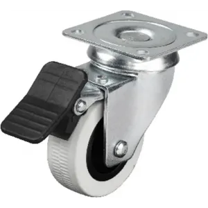 334 - 50x20 Mm Çift Bilyalı Tablalı Frenli Teker 4 Adet