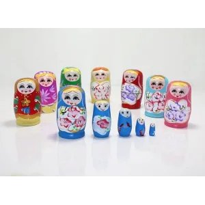 5li Ahşap Matruşka Alk1204