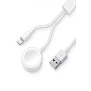 Ac08 2in1 Kablosuz Şarj Apple Watch 1/2/3/4/5/6/7/8/se