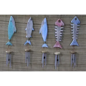 Ahşap Balıklı Metal Çan No:5