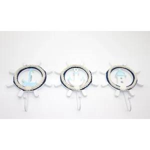 Ahşap Marin Dümenli Askılık Alk2476