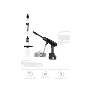 Akülü Şarjlı Yüksek Basınçlı Oto Araba Bahçe Yıkama,temizleme Su Sı