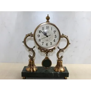 Altı Mermer Sarkaşlı Masa Üstü Saat Alk4321