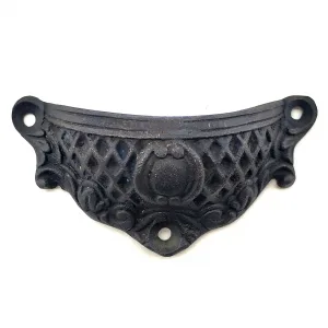 Antika Tarz Dekoratif Pirinç Anıt Tas Mobilya, Çekmece Kulbu - 48x90 Mm, Oksit