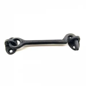 Antika Tarz Dekoratif Pirinç  Çengeli - 13cm, Oksit