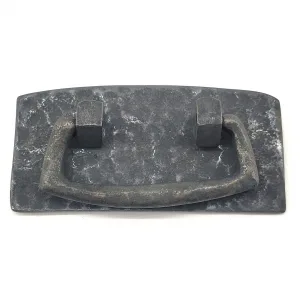 Antika Tarz Dekoratif Pirinç Otantik Dövme Kapı Kulbu - 45x90 Mm, Oksit