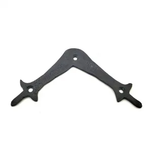 Antika Tarz Dekoratif Pirinç Zambak Gönye - Üst, 107x107 Mm, Oksit