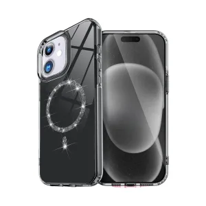 Apple İphone 11 Live Diamond Magsafe Kapak - Siyah