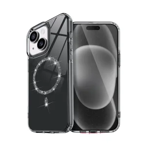 Apple İphone 15 Live Diamond Magsafe Kapak - Siyah