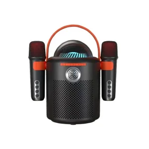 Bluetooth Aile Parti Seti Kablosuz Çift Mikrofon 6 Ses Degıstırme Siyah