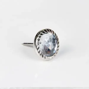 Dekoratif Parlak Taşlı Kabara Raptiye 17 Mm - 50