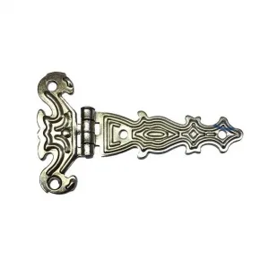 Dekoratif, Sac Tek Kuyruklu Menteşe - 40x68 Mm, Küçük, Nikel, 100 Adet