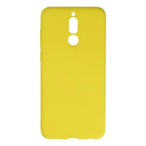 Huawei Mate 10 Lite Kılıf Nano İçi Kadife Silikon - Sarı