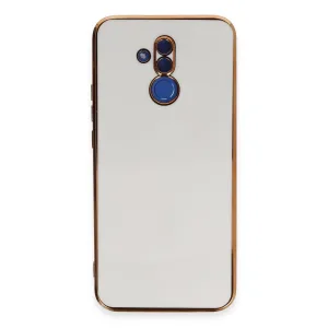 Huawei Mate 20 Lite Kılıf Volet Silikon - Beyaz