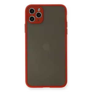 İphone 11 Pro Max Kılıf Montreal Silikon Kapak - Kırmızı