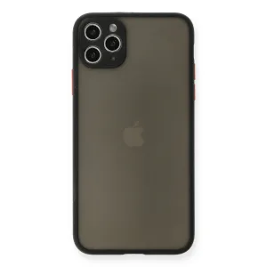 İphone 11 Pro Max Kılıf Montreal Silikon Kapak - Siyah