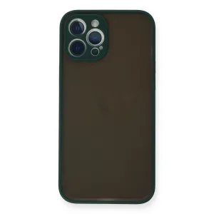 İphone 12 Pro Kılıf Montreal Silikon Kapak - Yeşil