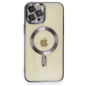 İphone 12 Pro Max Kılıf Kross Magneticsafe Kapak - Mor