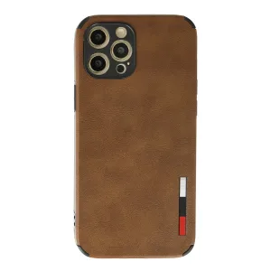 İphone 12 Pro Max Kılıf Loop Deri Silikon - Kahverengi