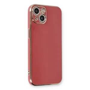 İphone 13 Kılıf Volet Silikon - Kırmızı