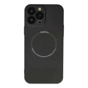 İphone 13 Pro Kılıf Jack Magneticsafe Lens Silikon - Siyah