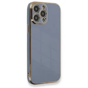 İphone 13 Pro Kılıf Volet Silikon - Mavi