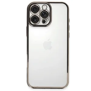 İphone 16 Pro Kılıf Razer Lensli Silikon - Titanyum Gri