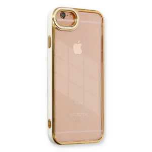 İphone 6 Kılıf Liva Lens Silikon - Beyaz