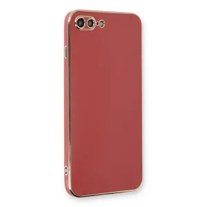 İphone 7 Plus Kılıf Volet Silikon - Kırmızı