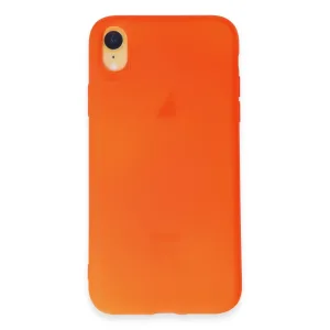 İphone Xr Kılıf First Silikon - Parlak Turuncu