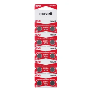 Maxell Lr44 Ag13 Sr44 A76 1.5v Alkalin Saat Pili 10 Adet