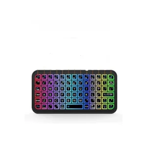 Mini Klavye Smarttv Işıklı Bluetooth Kablosuz Televizyon Ps3 Dizüstü Tabletler Ve Telefonlar İçin
