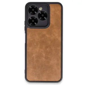 Newface General Mobile Era 30 Kılıf Aras Deri Kapak - Taba