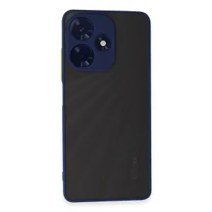 Newface İnfinix Hot 30 4g Kılıf Montreal Silikon Kapak - Lacivert