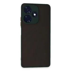 Newface İnfinix Hot 30 4g Kılıf Montreal Silikon Kapak - Yeşil