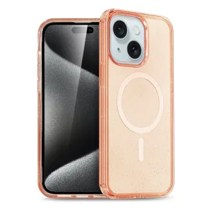 Newface İphone 15 Plus Kılıf Star Magsafe Kapak - Turuncu