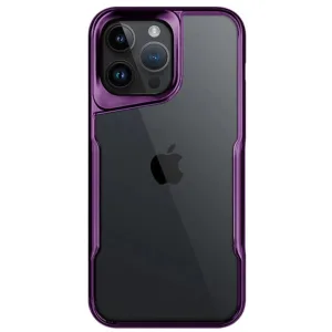 Newface İphone 15 Pro Max Kılıf Boyi Silikon Kapak - Derin Mor