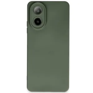 Newface Oppo A38 Kılıf Nano İçi Kadife Silikon - Koyu Yeşil