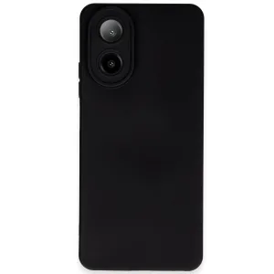 Newface Oppo A38 Kılıf Nano İçi Kadife Silikon - Siyah