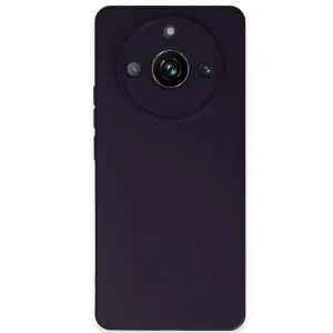 Newface Realme 11 Pro Kılıf Nano İçi Kadife Silikon - Mor