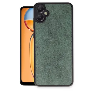 Newface Samsung Galaxy A05 Kılıf Aras Deri Kapak - Koyu Yeşil