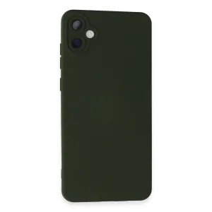 Newface Samsung Galaxy A05 Kılıf Nano İçi Kadife Silikon - Koyu Yeşil