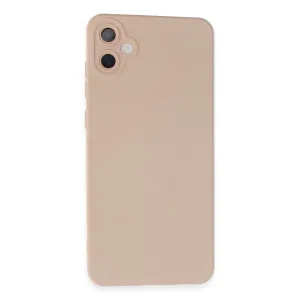 Newface Samsung Galaxy A05 Kılıf Nano İçi Kadife Silikon - Pudra