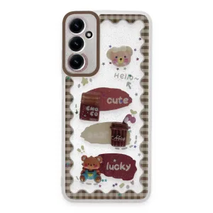 Newface Samsung Galaxy A05s Kılıf Sweet Desenli Silikon Kapak - Şeffaf