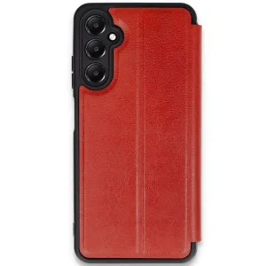 Newface Samsung Galaxy A35 5g Kılıf Flip Cover - Kırmızı