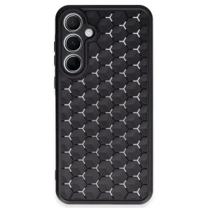 Newface Samsung Galaxy A35 5g Kılıf Petek Silikon Kapak - Siyah