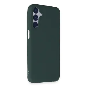 Newface Samsung Galaxy M15 Kılıf First Silikon - Koyu Yeşil