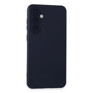 Newface Samsung Galaxy S24 Kılıf Nano İçi Kadife Silikon - Lacivert