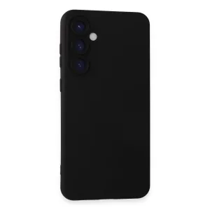 Newface Samsung Galaxy S24 Kılıf Nano İçi Kadife Silikon - Siyah